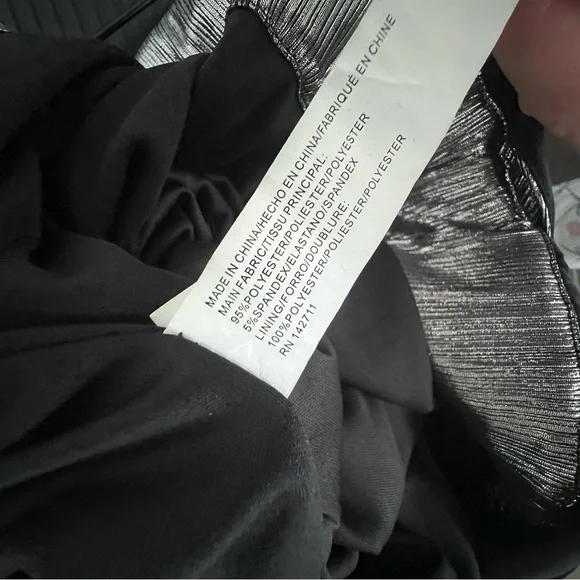 Refinery29 x ELOQUII disco hipster Party Silver Metallic V-Neck Jumpsuit R29 14 - Picture 16 of 16